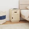 vidaXL Bedside Cabinet 40x34x55 cm Solid Wood Pine