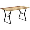 vidaXL Dining Table 140x80x76 cm Solid Reclaimed Wood