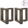 vidaXL Coffee Table Legs T-Shaped&nbsp;2 pcs Black 30x25x(30-31) cm Steel