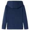 Kids' Hooded Sweatshirt Navy Melange and Orange 140