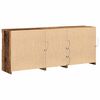 vidaXL LED Sideboard Old Wood 162 x 37 x 67 cm Engineered Wood
