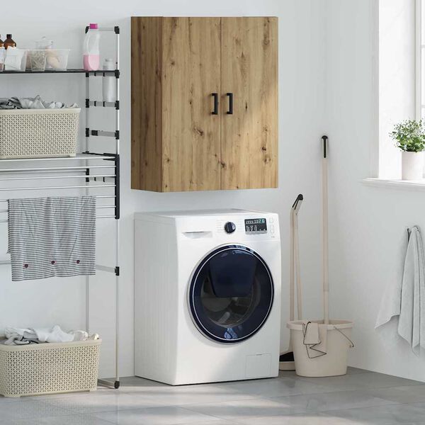 vidaXL Wall Cabinet Artisan Oak 69.5 x 34 x 90 cm Engineered Wood