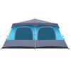 vidaXL Family Tent Dome 10-Person Blue Quick Release