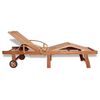 vidaXL Sun Lounger Solid Teak Wood