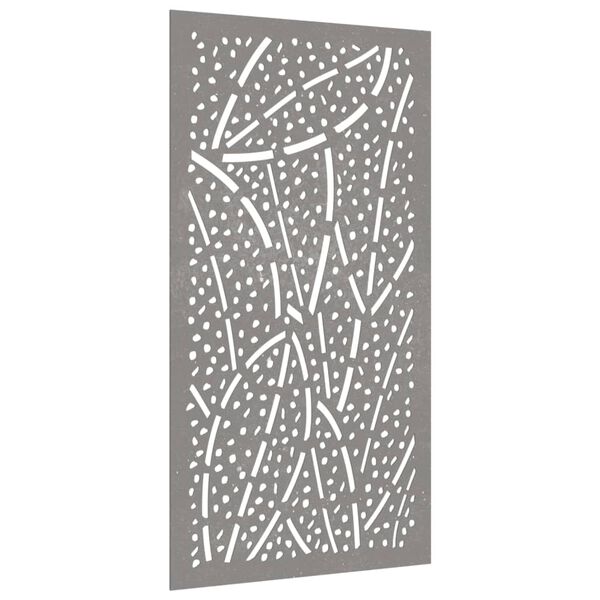 vidaXL Garden Wall Decoration 105x55 cm Corten Steel Leaf Design