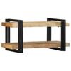 vidaXL Wall Shelf 70x33x35 cm Solid Rough Wood Mango