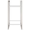 vidaXL Firewood Rack 80x28x86 cm Stainless Steel