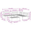 vidaXL 4 Piece Garden Pallet Sofa Set Solid Wood Acacia