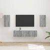 vidaXL TV Cabinet Set 4 pcs Grey Sonoma Engineered Wood
