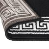 vidaXL Runner Rug BCF Black with Motif 100x300 cm