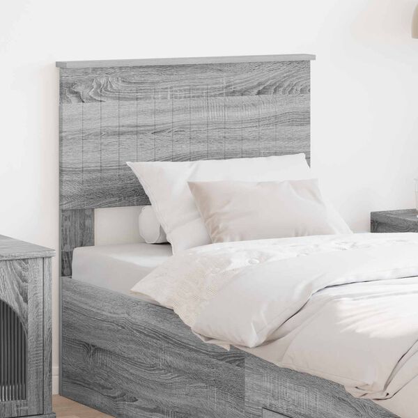 vidaXL Headboard Grey Sonoma 75 cm Engineered wood