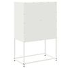 vidaXL Highboard White 68.5x38.5x107 cm Steel