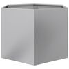 vidaXL Garden Planter Hexagon 69x60x45 cm Galvanized Steel
