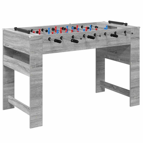 vidaXL Foosball Table Grey Sonoma 125 x 60.5 x 80 cm Engineered Wood