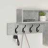 vidaXL Wall-Mounted Coat Rack Concrete grey 100 x 12 x 43.5 cm