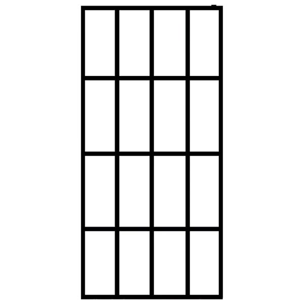 vidaXL Walk-in Shower Screen Clear Tempered Glass 118x190 cm