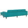 vidaXL Sofa Set Turquoise Velvet