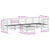 vidaXL 7 Piece Garden Sofa Set Solid Wood Pine