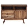 vidaXL Sideboard with Drawer Natural 100 x 30 x 68 cm Solid Teak Wood