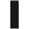 vidaXL Bookcase Black Oak 50x25x80 cm Engineered Wood