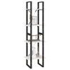 vidaXL 4-Tier Book Cabinet White 40x30x140 cm Solid Pine Wood