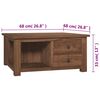 vidaXL Coffee Table 68x68x33 cm Solid Teak Wood