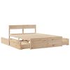 vidaXL Bed Frame without Mattress 120x200 cm Solid Wood Pine