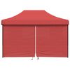 vidaXL Party Tent Folding Burgundy 279 x 410 x 315 cm Oxford Fabric