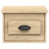 vidaXL Wall-mounted Bedside Cabinet Sonoma Oak 41.5x36x28cm