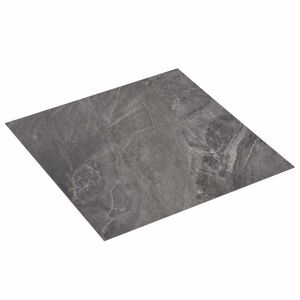 vidaXL Flooring Planks Black and White 5.11 m&sup2; 55 pcs PVC