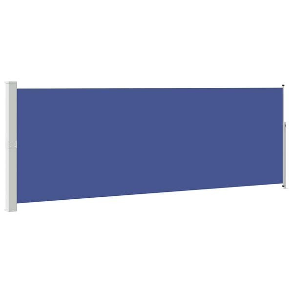 vidaXL Retractable Side Awning 160 x 500 cm Blue