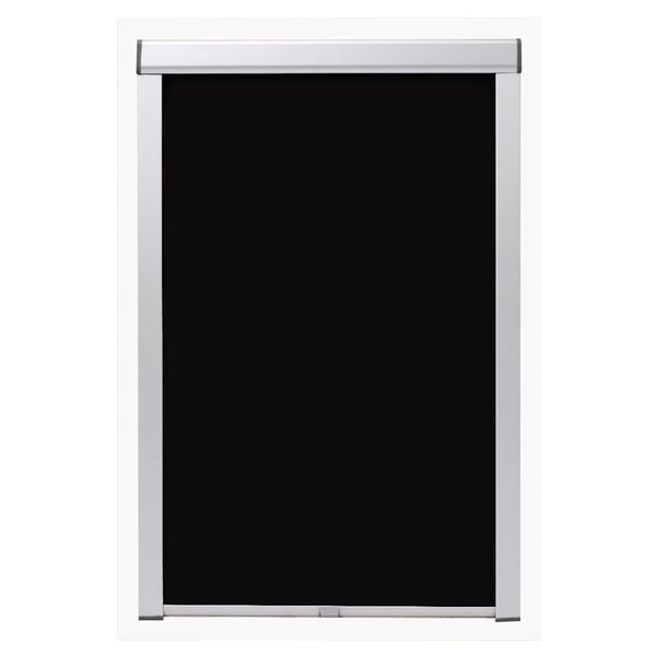 vidaXL Blackout Roller Blind Black MK08
