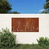 vidaXL Garden Wall Decoration 105x55 cm Corten Steel Skyline Design