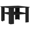 vidaXL Coffee Table Black Oak 60 x 60 x 42 cm Engineered Wood