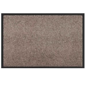 vidaXL Door Mat Beige 60 x 40 x 1.2 cm Teddy Fabric