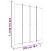 vidaXL 4-Panel Room Divider Anthracite 200x220 cm Fabric