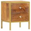 vidaXL Bedside Cabinet 40x35x50 cm Solid Mango Wood