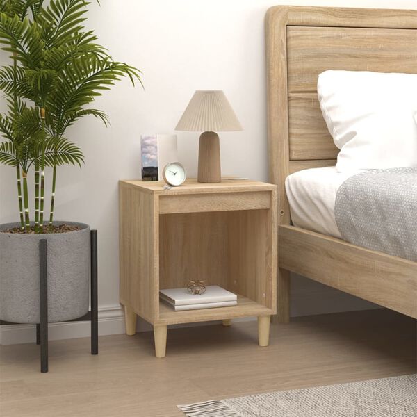 vidaXL Bedside Cabinets 2 pcs Sonoma Oak 40x35x50 cm