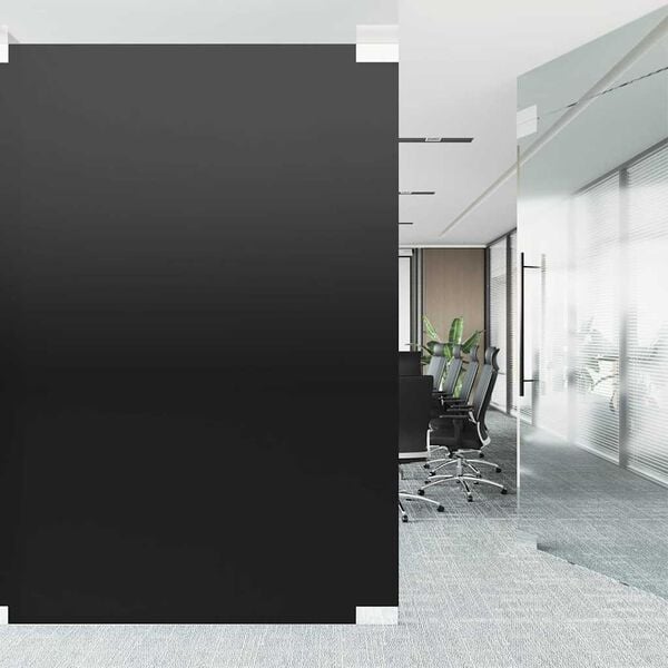 vidaXL Window Film Static Frosted Black 60x1000 cm PVC