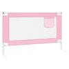 vidaXL Toddler Safety Bed Rail Pink 120x25 cm Fabric