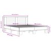 vidaXL Bed Frame without Mattress Brown Oak 160x200 cm