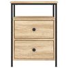 vidaXL Bedside Cabinet Sonoma Oak 44x45x60 cm Engineered Wood