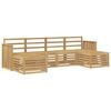 vidaXL Outdoor Sofa Set 6 pcs White 249 x 122.5 x 73 cm
