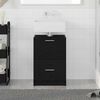 vidaXL Bathroom Cabinet Black Oak 40 x 37 x 59 cm Engineered wood