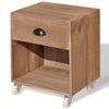 vidaXL Bedside Cabinet | Brown | Solid wood | Standard | Bedside Cabinet