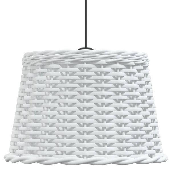 vidaXL Ceiling Lamp Shade White Ø40x26 cm Wicker
