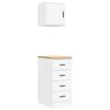 vidaXL Garage Cabinets 2 pcs White Engineered Wood