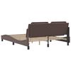 vidaXL Bed Frame with LED without Mattress "Zadar" Brown 160x200 cm