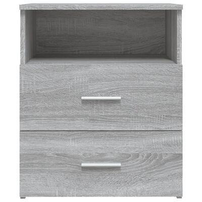 vidaXL Bed Cabinets 2 pcs Grey Sonoma 50x32x60 cm