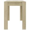 vidaXL Dining Table Sonoma Oak 120x60x76 cm Engineered Wood